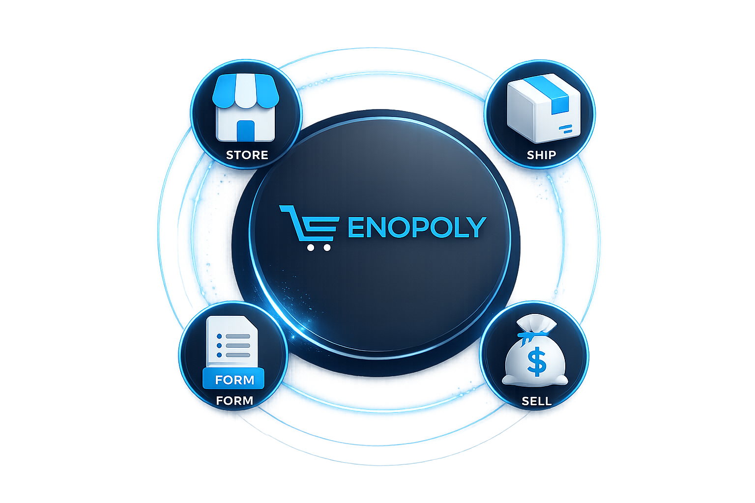 Enopoly e-commerce automation illustration